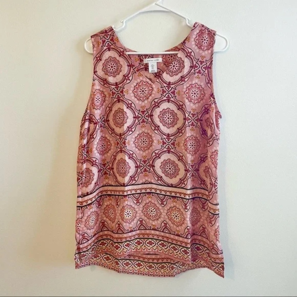 Tabitha Webb Medallion Pink Print Blouse